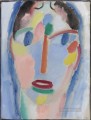 Mystical head in blue Alexej von Jawlensky Expressionism